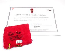 Signed 2020 Dexter Fowler Cardinals Game-Used Red Nike Wristband #25 VS478798