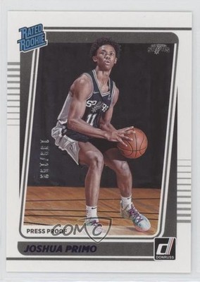 2021 Panini Donruss Rated Purple Press Proof 139/199 Joshua Primo Rookie RC 0a3