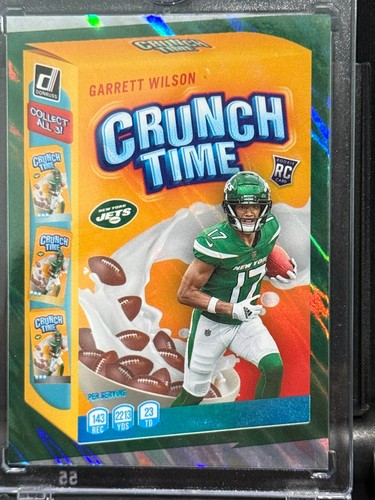 Garrett Wilson [Lava] #CT-15 2022 Panini Donruss Crunch Time card