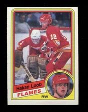 HAKAN LOOB RC Rookie 1984-85 O-Pee-Chee #229 - CALGARY FLAMES - NM, a bit O/C