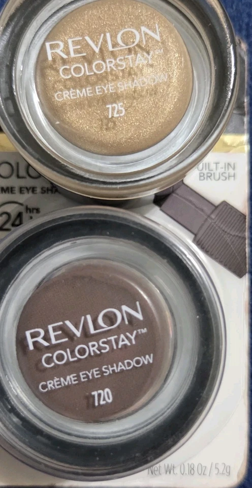 2 Revlon ColorStay Creme Eye Shadow HONEY & CHOCOLATE 24 hr wear #720 & #725 - Image 3 of 4