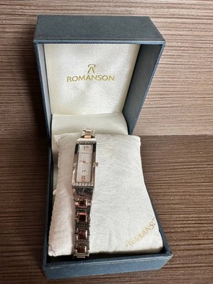 Romanson Giselle RM4113QL Gold Plated Sapphire Crystal Swiss Quartz