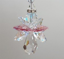 Small Guardian Angel Suncatcher made with Swarovski - COLOUR CHOICE