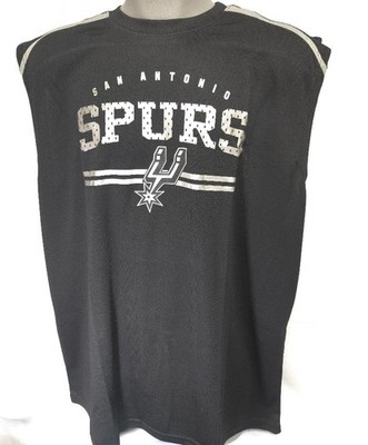 Mens Fanatics NBA San Antonio Spurs Black Basketball Muscle Tank Tee T-Shirt