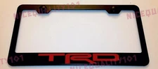 Toyota TRD  Stainless Steel Black Finished License Plate Frame Holder