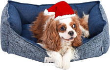 Small Dog Bed, Super Soft Pet Bed Furniture, Suitable for Dogs up to 30Lbs, 24''