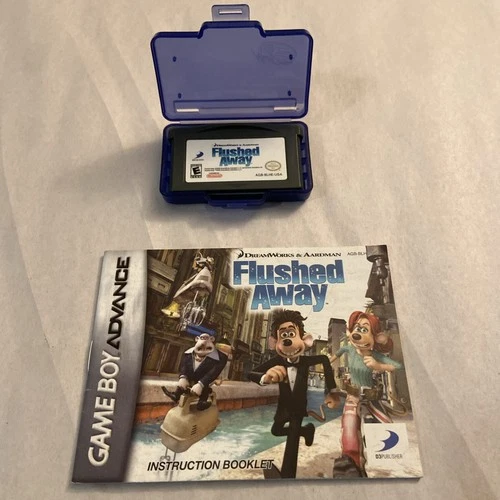 Flushed Away Game Boy Advance (2004) With Manual Authentic Working! GBA SP