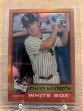 2025 Topps Heritage High Number Chase Meidroth RC Orange Refractor #'d /25