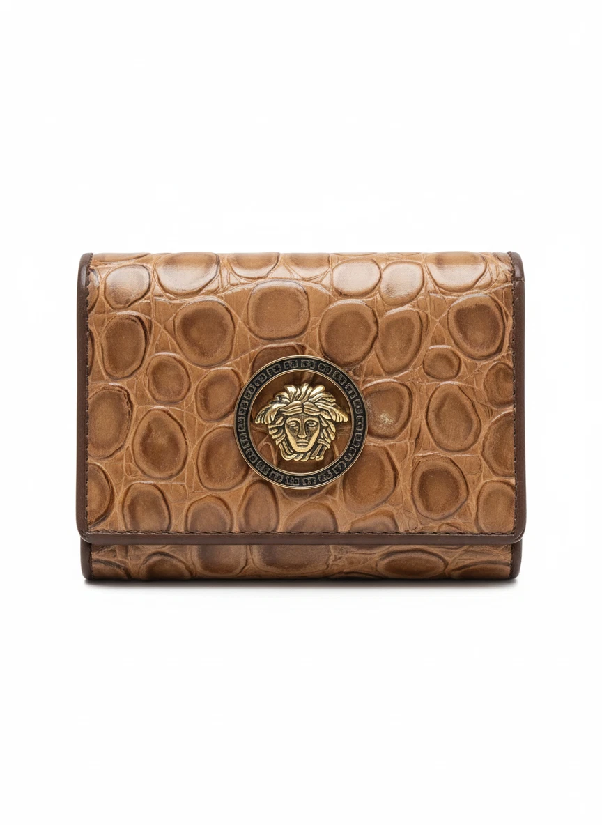 GIANNI VERSACE ブラウン メンズ 折り財布 8423 Gianni Versace Wallet In Men's Wallets for sale | eBay