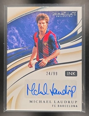 2020 Panini Immaculate Collection Michael Laudrup #I-ML Ink /99 Auto