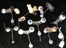 EYES BUNDLE FOR ANTIQUE DOLL, GLASS DOLL EYES, DOLL HOSPITAL SPARES for REPAIR