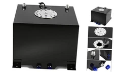 8 Gallons Aluminum Top-Feed Fuel Cell Gas Tank 15" (L) x 12.5" (W) x Black A