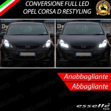 KIT FARI FULL LED OPEL CORSA D RESTYLING ANABBAGLIANTI H7 + ABBAGLIANTI H1 6000K