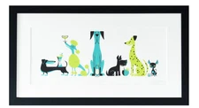 Shag "Cocktail Dogs Ⅱ (2021)" Silkscreen Edition Autographed Framed AP 20/25