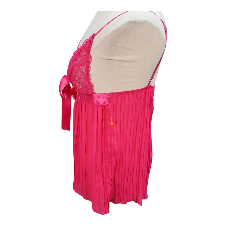 Babydoll Fredericks of Hollywood XLARGE Lazo de Encaje Transparente Coqueta Hada Sexy DEFECTUOSO Foto 4 de 4