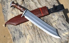 Handmade Nepalese/ mukti machete knife-15" Carbon steel blade, full tang handle