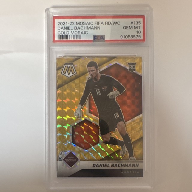 Panini Mosaic Gold Mosaic Daniel Bachmann #135 Austria 2021-22 PSA 10 08/10