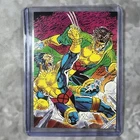 X-Men Comic Images Marvel Vintage 1991 Card With Top Loader #77 Aboard