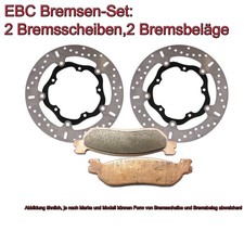 Bremsen Set vorne 2x MD2119X + 2x FA380HH Sintermetall f&uuml;r Yamaha 900ABS/XSR900
