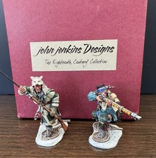 John Jenkins Battle Of Snowshoes #1758 Woodland Indians 1 2 Figures Skirmishing