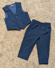 Boys VanHeusen Size 18 Months Suit Vest Set Pants Easter