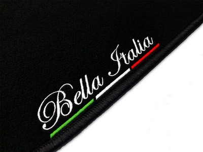 VELOURS FUßMATTEN für ALFA ROMEO JUNIOR Verbrennungsversion (2024-...) SCHWARZ