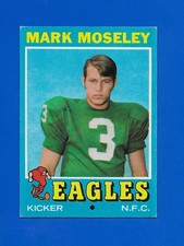 1971 Topps Football #257 Mark Moseley ROOKIE card Philadelphia Eagles Centered. rookie card picture