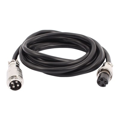 GX16 4 Pin 2m Male Female Head Aviation Socket Connector DIY Electrical Cable