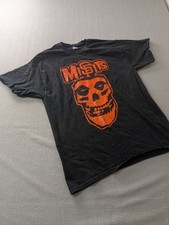 Vintage Misfits Fiend Skull T Shirt Mens Large L Hanes Beefy T Orange Black