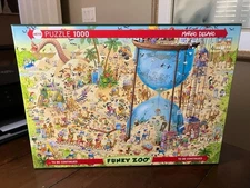 HTF NEW Heye Funky Zoo ** DESERT HABITAT ** 1000 piece Jigsaw Puzzle