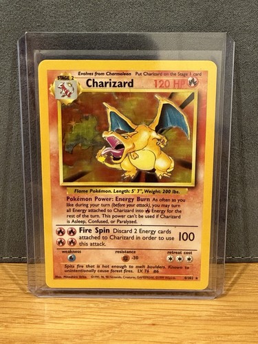 Pokémon TCG 1999 Base Set Charizard Holo Rare #4/102 English