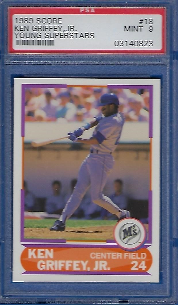 1989 SCORE KEN GRIFFEY JR YOUNG SUPERSTARS RC PSA 9 MINT