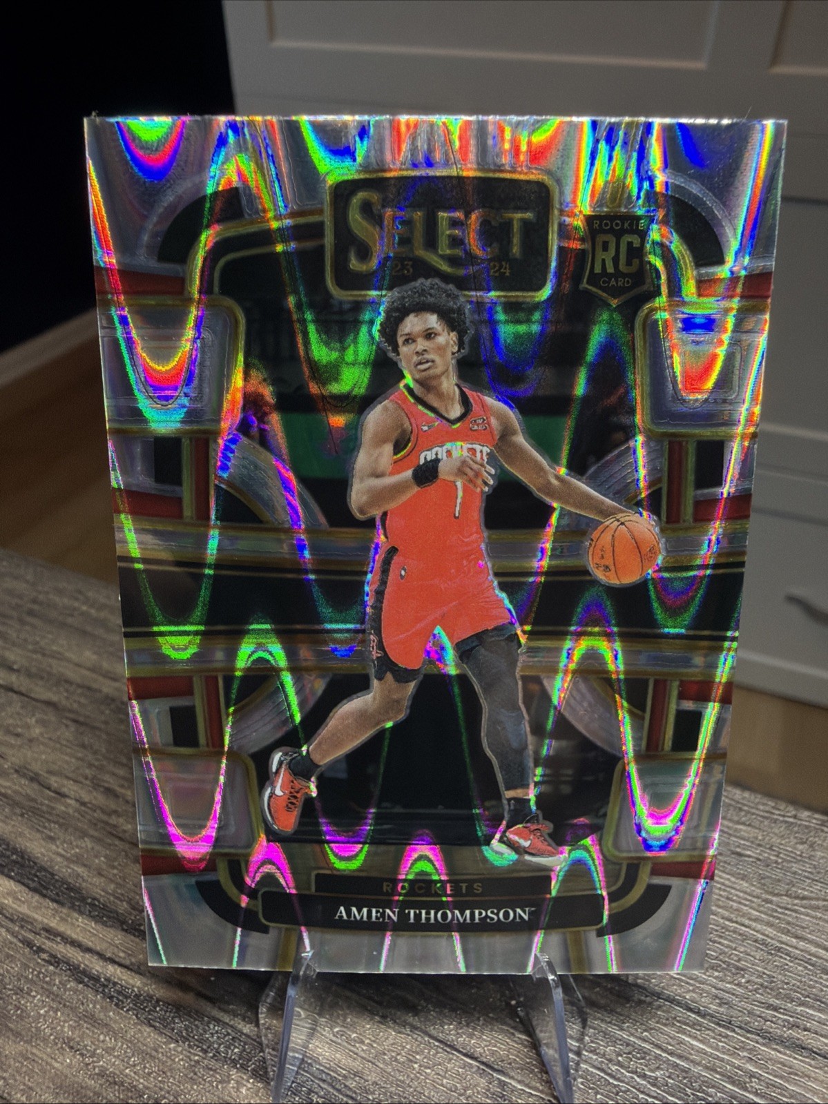 2023-24 Panini Select - Concourse Amen Thompson #96 Tectonic Prizm (RC)