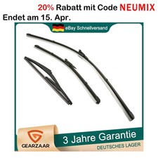 Scheibenwischer Wischerblätt Set für Opel Corsa E X15 2014-2025 3-tlg ABS Gummi