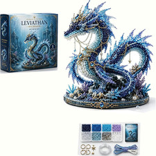 Mythical Ocean DIY Bead Kit for Beginners, 3D Beaded Animal Making Kit with Inst