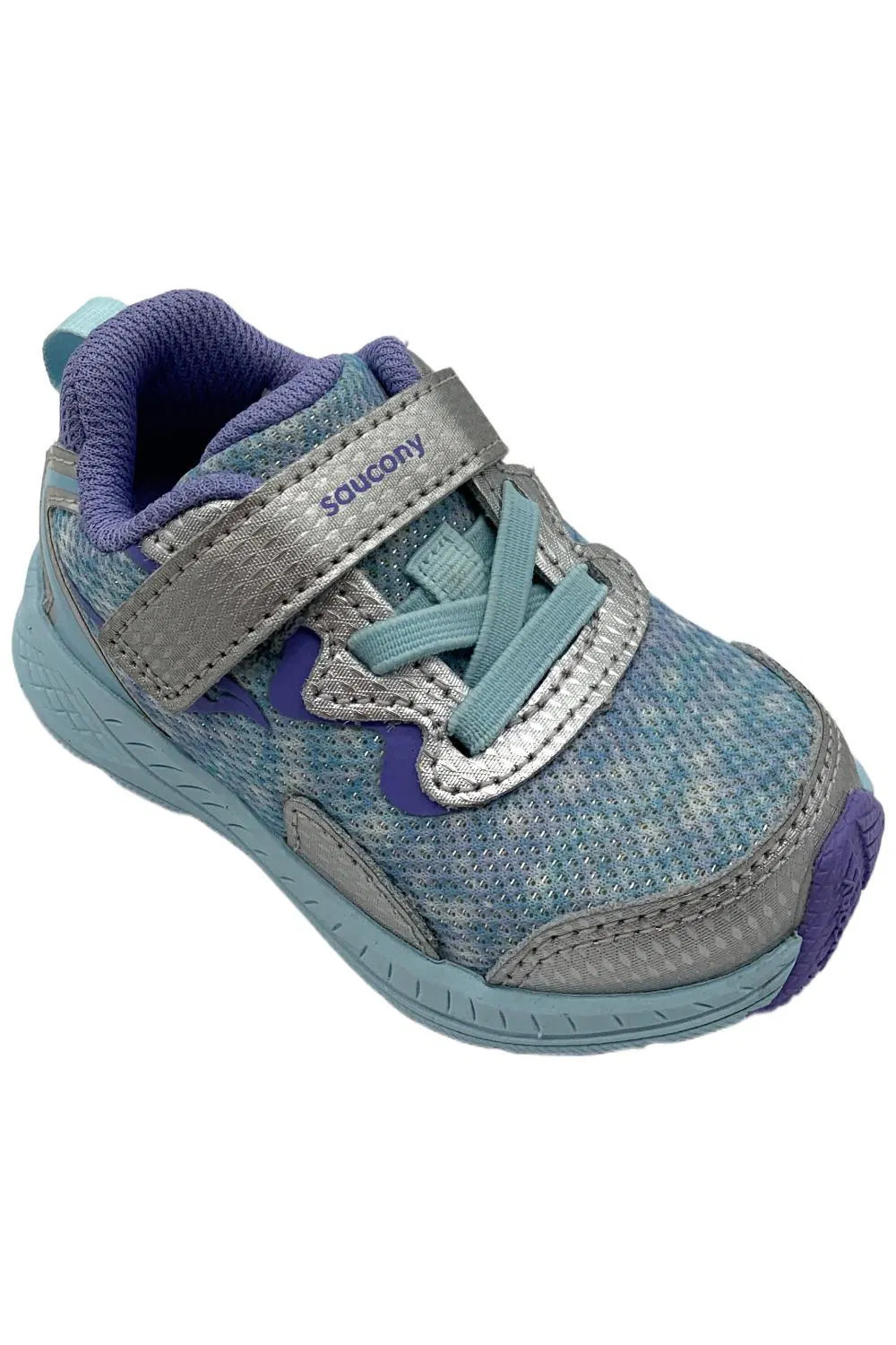 Saucony Toddler's Unisex Flash A/C 3.0 Sneakers Silver/Purple