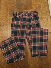 Vintage Levi  s Sta-Prest Plaid W32 L30 Bootcut flare 70s