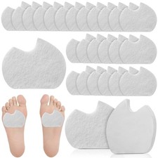 24 Pieces Foot Pads for Dancer Sesamoiditis 24 Count Pack of 1 , White