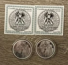 (Two) 1 oz. .999 Fine Nude Silver Coins (Zodiac Beauties…Gemini) with COA