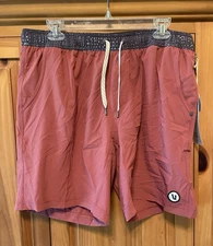 NEW!! Vuori Men’s Lined Drawstring Kore Short Size XL Red Clay