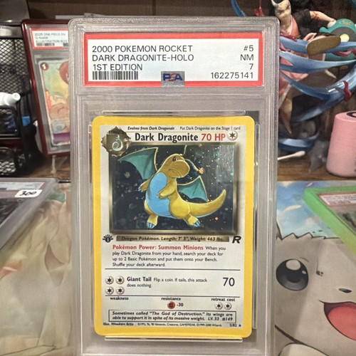 Dark Dragonite (1st Edition) graded PSA 7 for sale on eBay