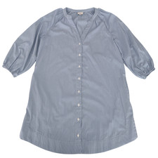 A New Day Blue Button Shirt Dress Women Size S -Pre Owned-