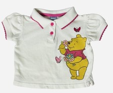 Vintage Winnie The Pooh Top Embroidered Floral Disney Baby Shirt Button Size 18m
