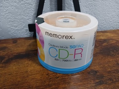 New Sealed Memorex CD-R 50 Pack Spindle 52x 700Mo 80min Recordable CD-R 