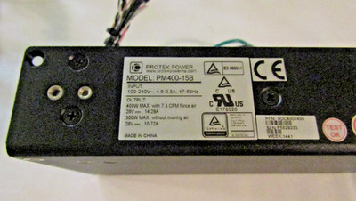 Protek Power PM400-15B 100-240V 4.3-2.3V 400W Open Frame DC Power Supply