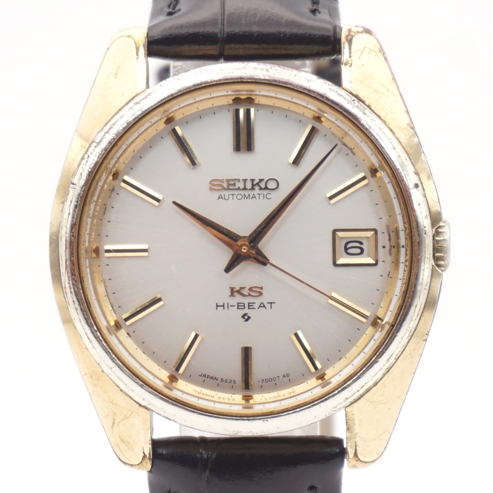 Overhauled Seiko King Seiko 5625-7000 KS Hi-Beat Automatic Date Vintage Watch