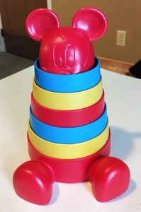 Disney Baby Mickey Mouse Stacker Stacking Toy Green Toys 6+ months