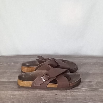 Birkenstock Betula Trio Cross-Strap Sandals In Brown Size 8, EU 38