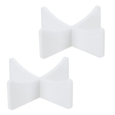 2Pcs 3.5 Inch Acrylic Ball Display Stand Holder for Football Basketball White