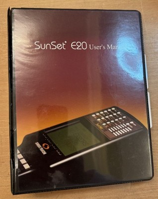 Sunrise Telecom Sunset E20/c SS266 Version 2.00 Bedienungsanleitung 2003